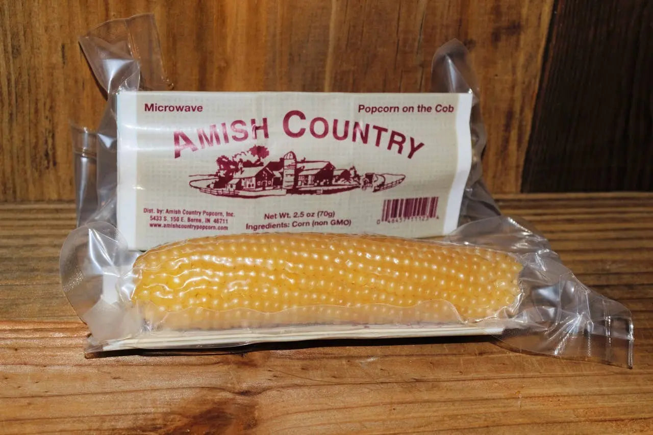 White Popcorn Microwave Cobs Amish Country Popcorn