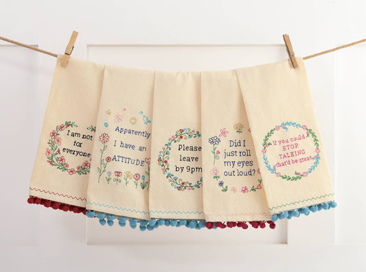 Roll Eyes Kitchen Towel