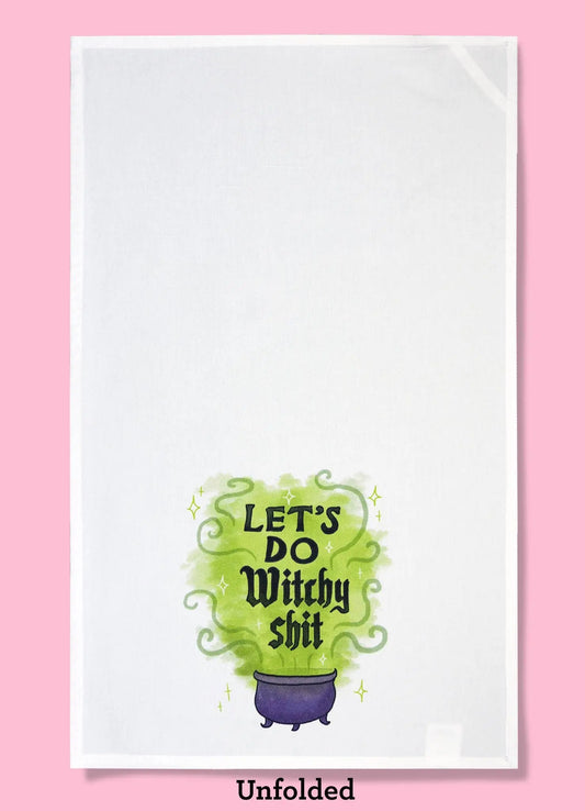 Let's Do Witchy Shit Dishtowel Bad Grandma Designs