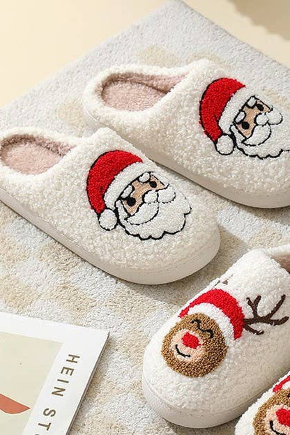 SOFT PLUSH MUSHROOM HEART RAINBOW WARM SLIPPERS | 40SP014