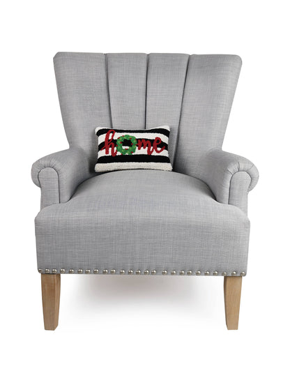 Black & White Holiday Home Hook Pillow