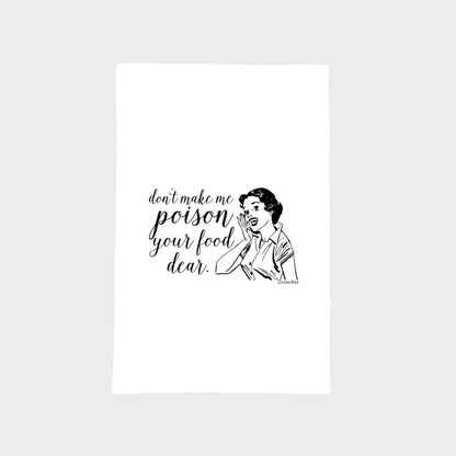 Poison Food Kitchen Towel | Tea Towels | Funny Dish Towels
