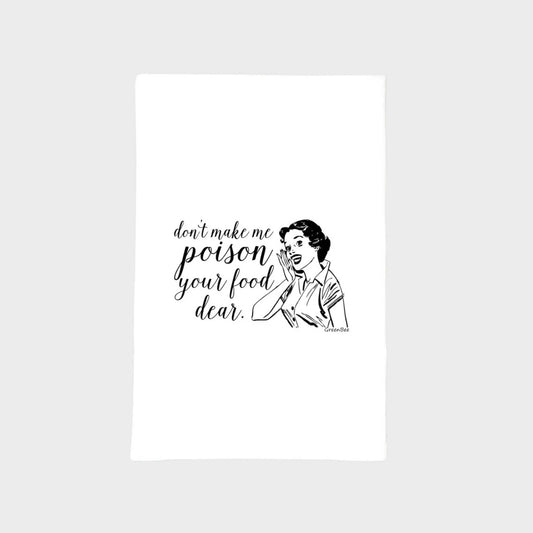 Poison Food Kitchen Towel | Tea Towels | Funny Dish Towels