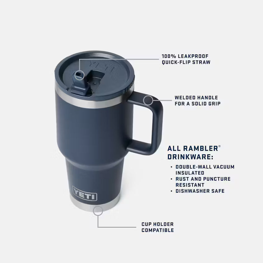 Rambler Travel Mug With Color-Matched Straw Lid