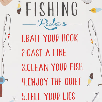 Fishing Rules Kitchen Towel