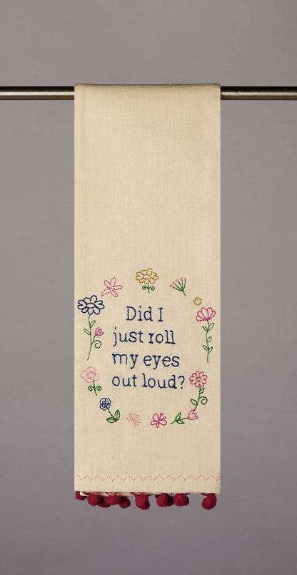 Roll Eyes Kitchen Towel