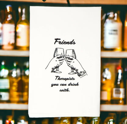 Friend Therapist Dish Towel | Tea Towels | Kitchen Towels