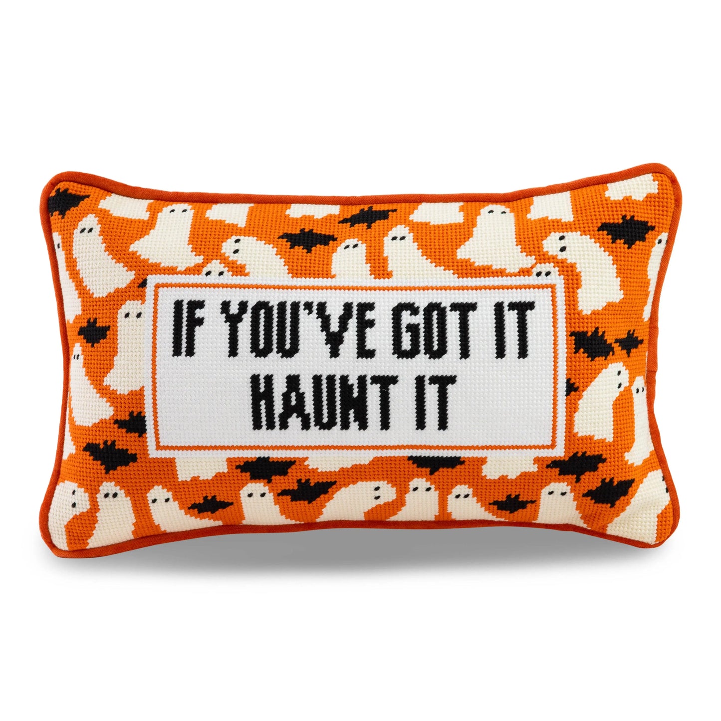Haunt It Needlepoint Pillow Furbish Studio