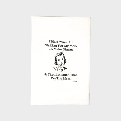Mom Dinner Kitchen Towels | Tea Towels | Funny Dish Towels