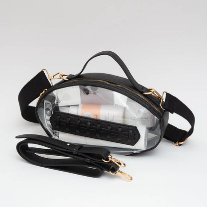 Game Day Football Style Clear Bag: Orange
