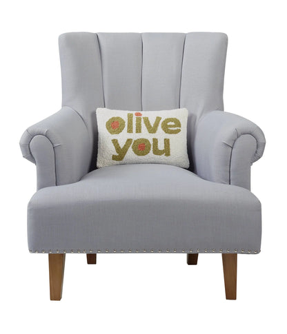Olive You Hook Pillow - Ampersand Peking Handicraft