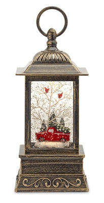Snow Globe Lantern w/Truck