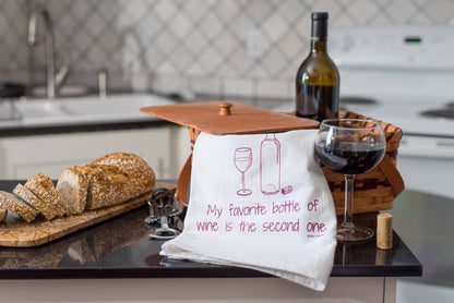 Favorite Wine Kitchen Towel | Tea Towels | Funny Dish Towels