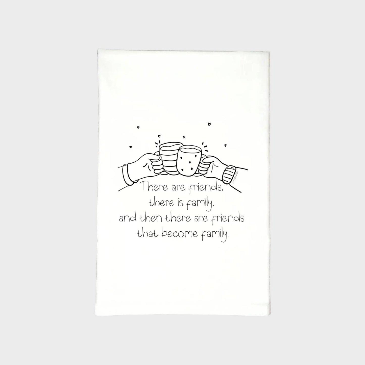 Family Friends Dish Towel | Tea Towels | Cute Dish Towels