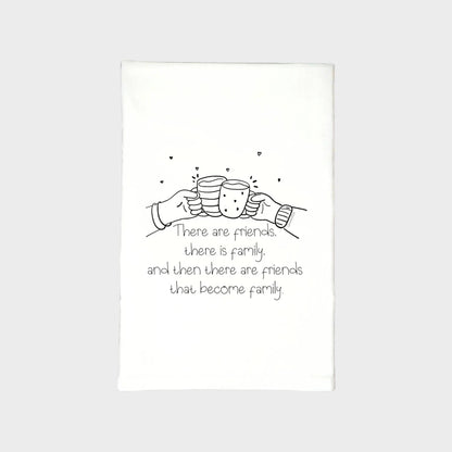 Family Friends Dish Towel | Tea Towels | Cute Dish Towels
