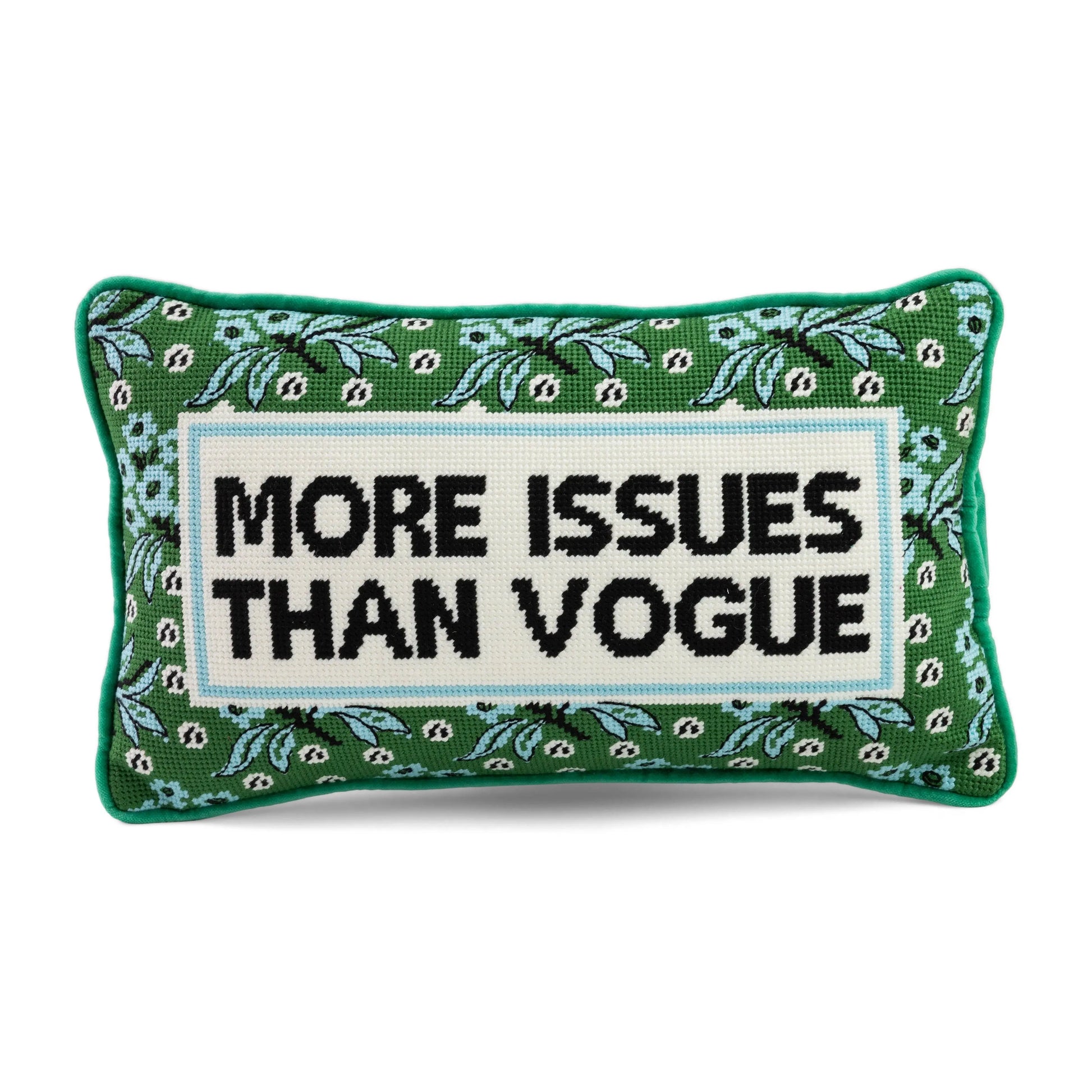 More Issues Needlepoint Pillow Furbish Studio
