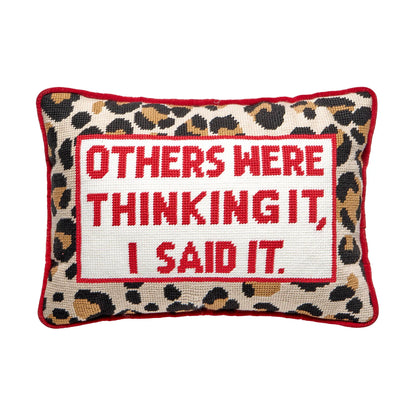 Others Were Thinking It Embroidered Pillow Peking Handicraft