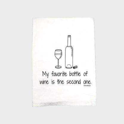 Favorite Wine Kitchen Towel | Tea Towels | Funny Dish Towels