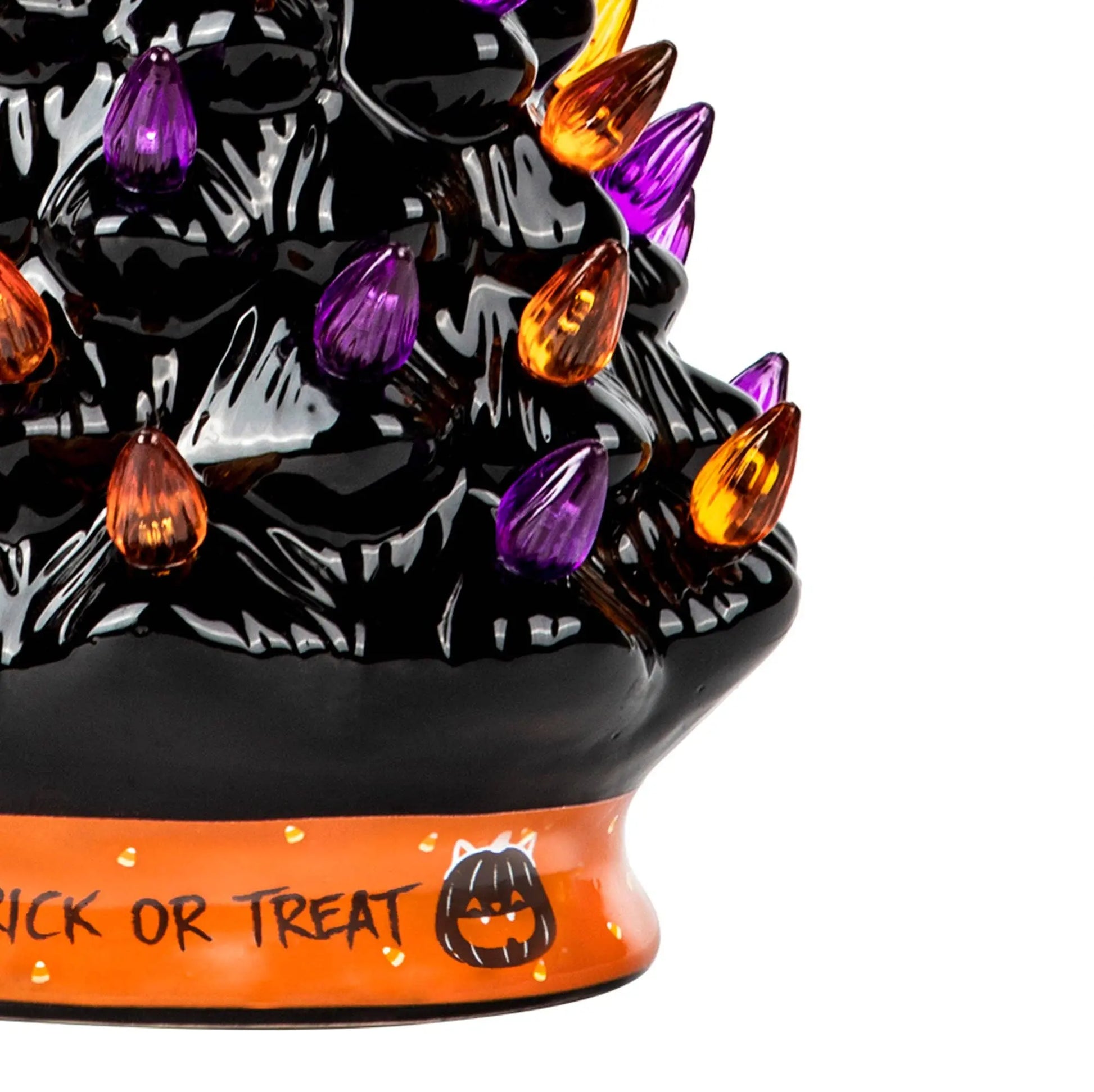 Black Ceramic Halloween Tree Decoration - 9 Inch RJ Legend