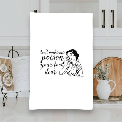 Poison Food Kitchen Towel | Tea Towels | Funny Dish Towels