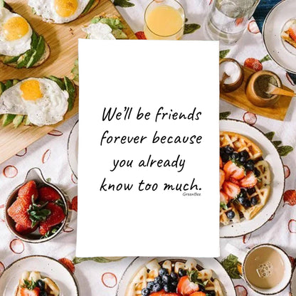 Friends Forever Dish Towel | Tea Towels | Funny Towels