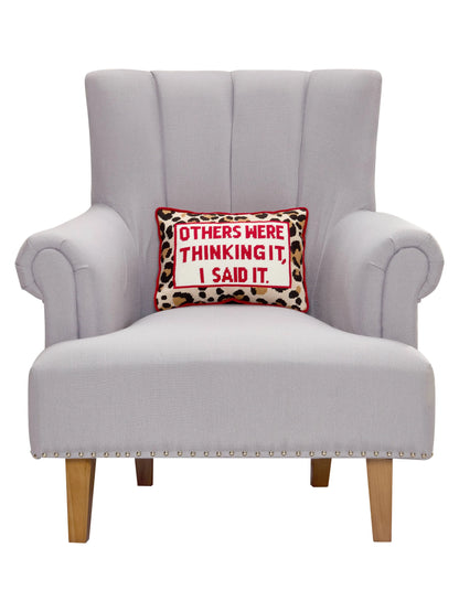 Others Were Thinking It Embroidered Pillow Peking Handicraft