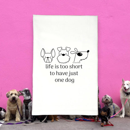 Short Life For One Dog Towel | Tea Towels | Pet Dish Towels