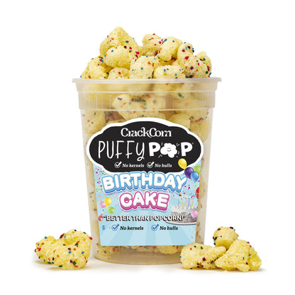 Crack Corn / Puffy Pop -  Birthday Cake - No Hulls! (4 oz)