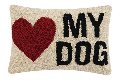 My Heart Dog Hook Pillow Peking Handicraft