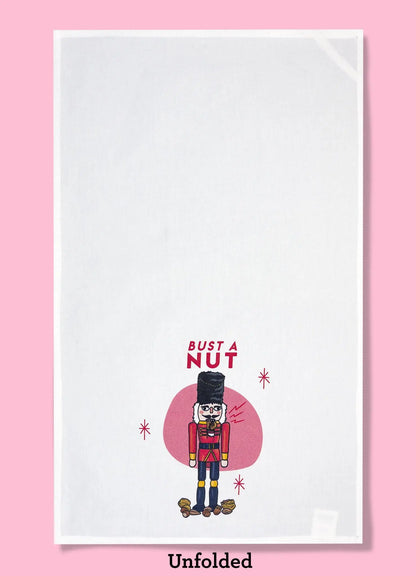 Bust a Nut Dishtowel Bad Grandma Designs